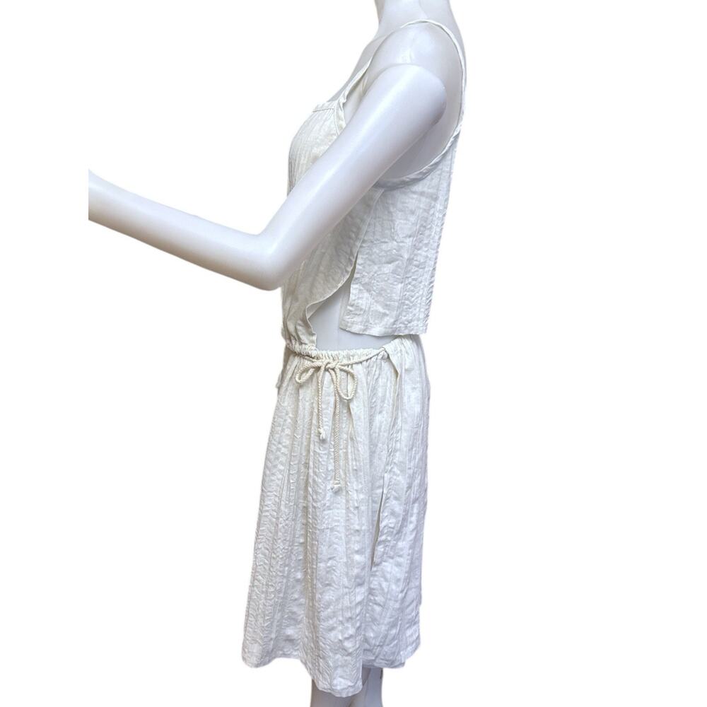 Desiree Klein Hedy Sleeveless Wrap Dress Ivory Size Small - Picture 3 of 12